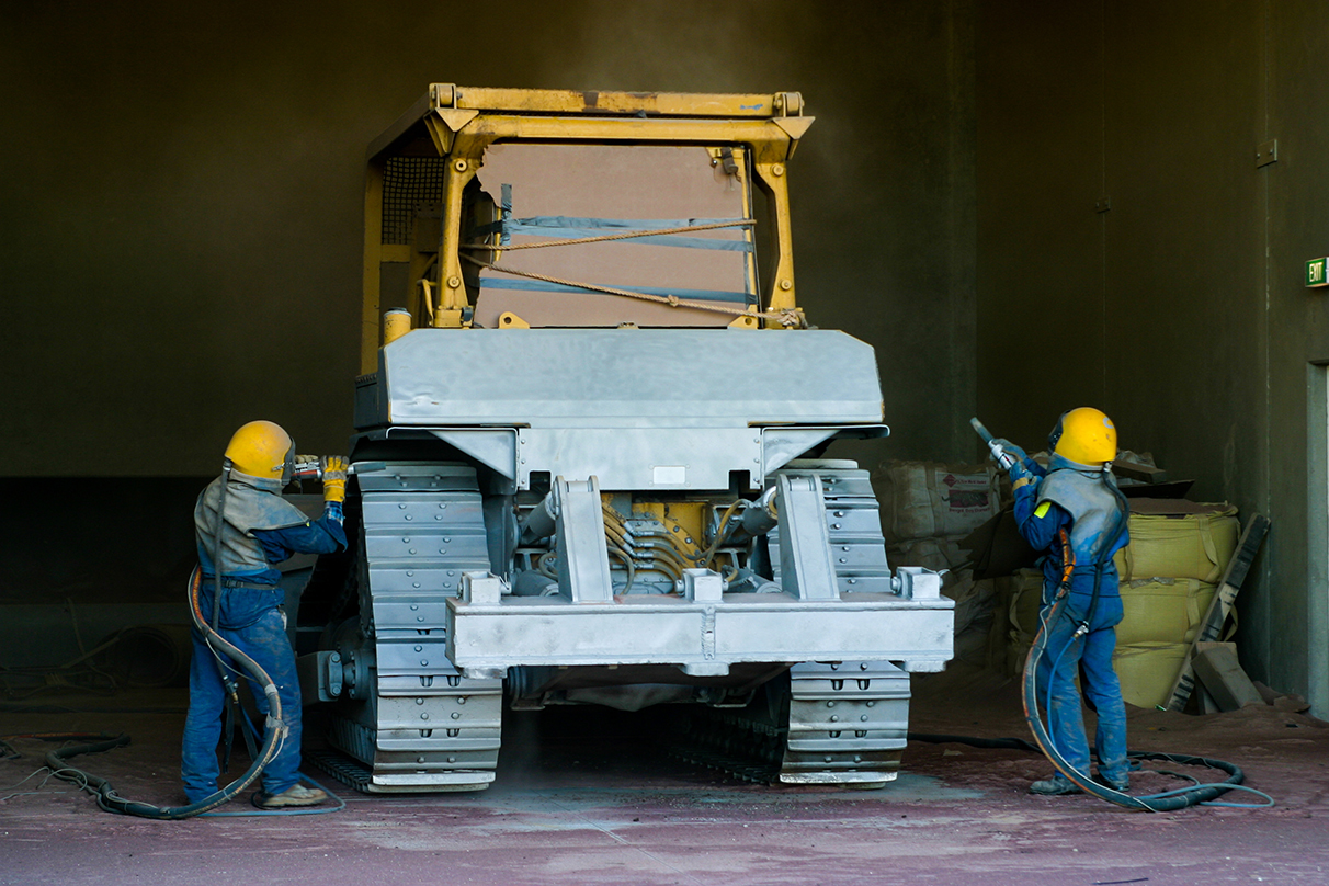 Sandblast & paint Sandblast & paint